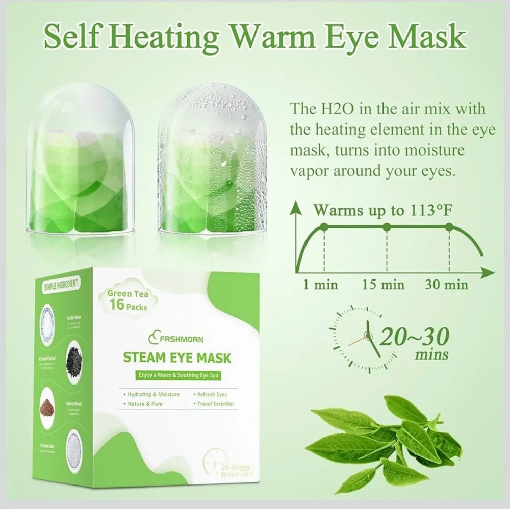 2PK FRSHMORN Steam Eye Mask in Lavender or Green Tea - Picture 5 of 5